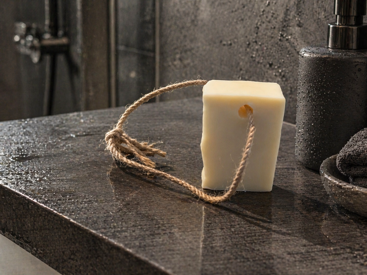 Vegan Clarifying Soap on a Rope - Bergamot & Cedarwood