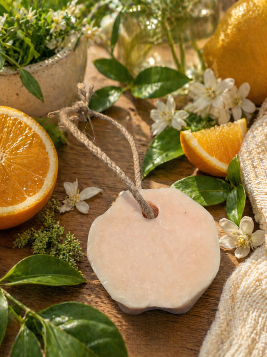 HOT PROCESS SOAP - VEGAN - Normal, Oily, Combo Skin - Clean Slate Orange Blossom Bar
