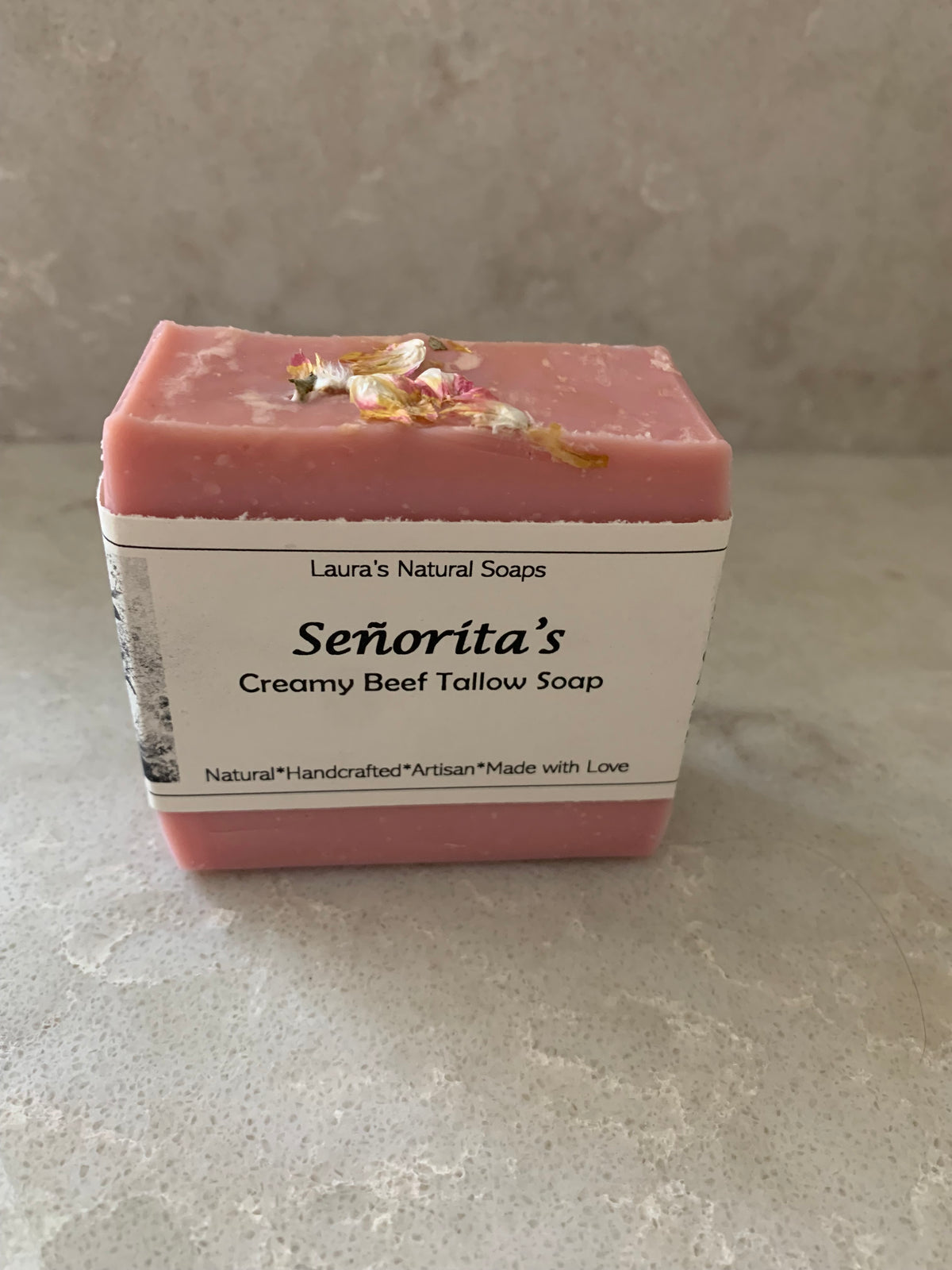 Tallow - Creamy Grass Fed Beef Tallow Soap - Sweet Florals + Vanilla
